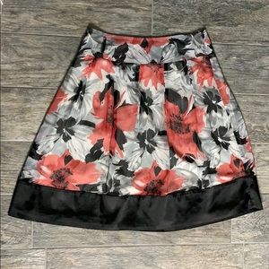Lapis Small floral skirt sheer